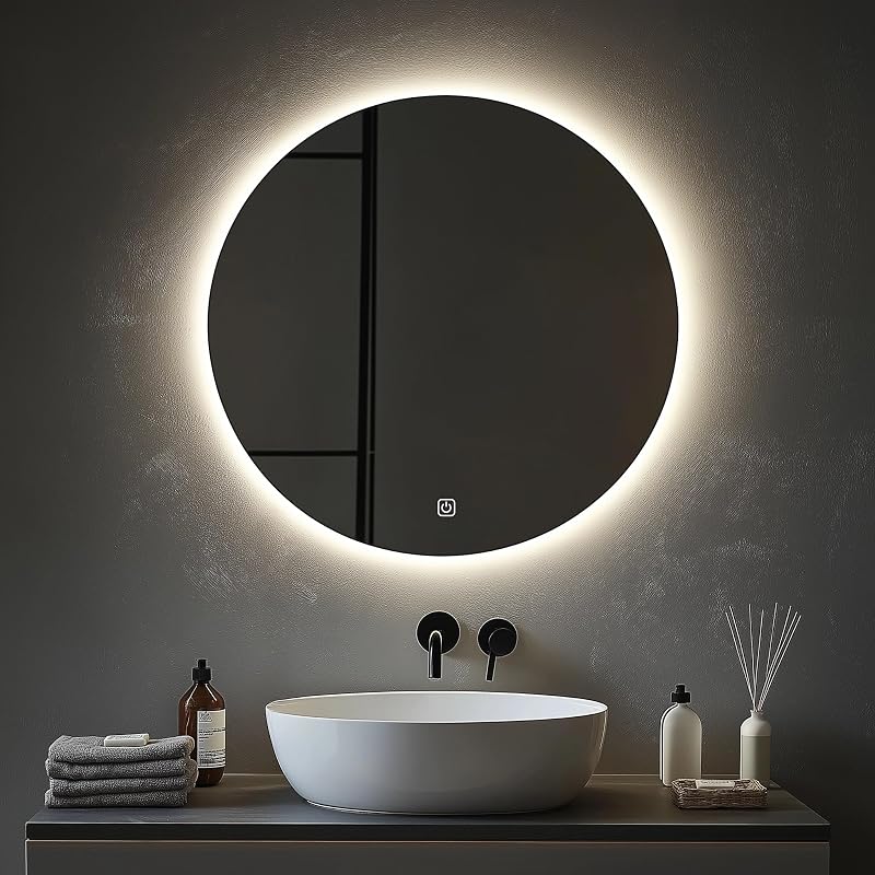 LUMIRA Round Light Mirror 80